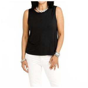 NEW SHANNALEE a-line bamboo tank in black